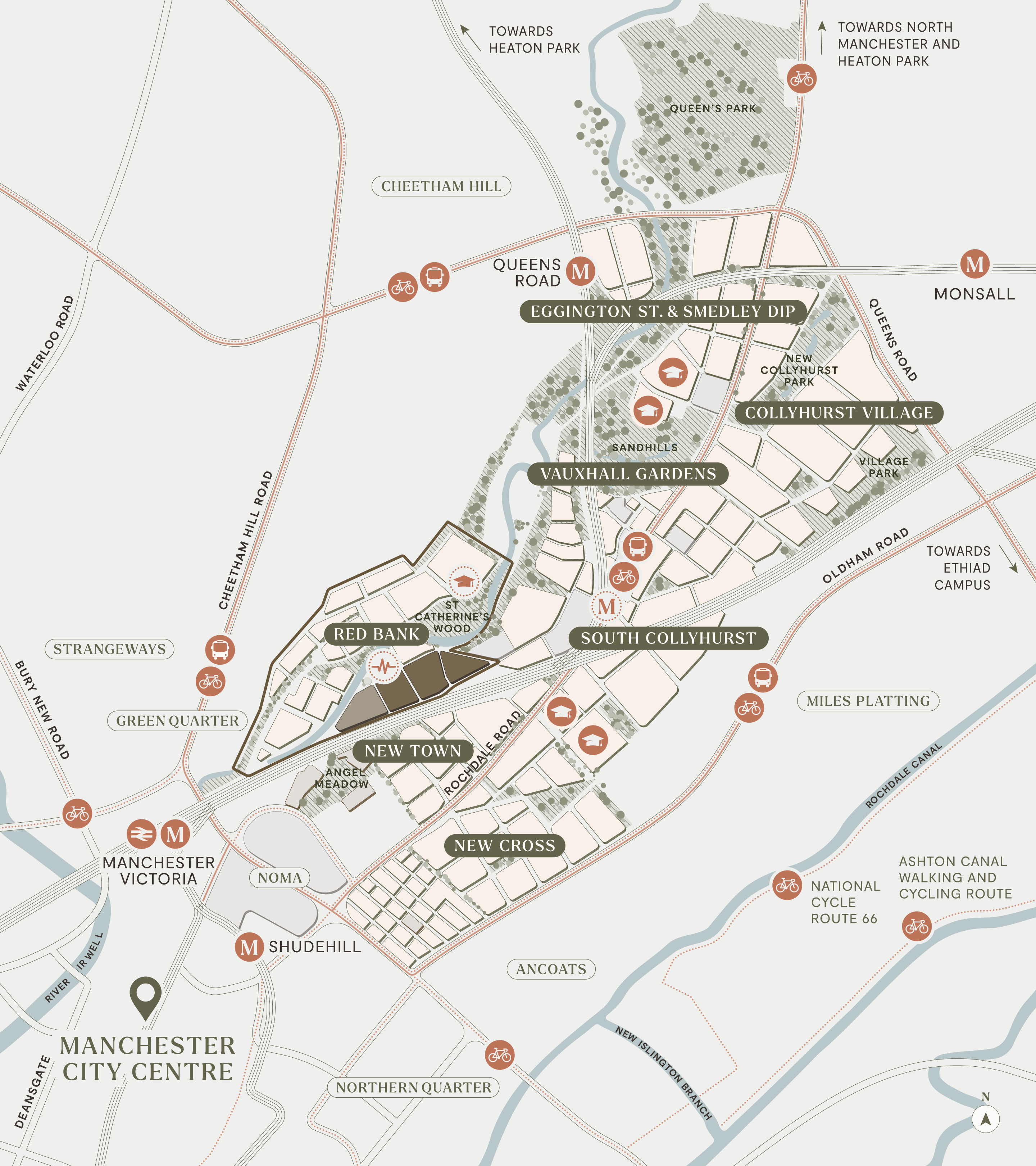 Red Bank masterplan map